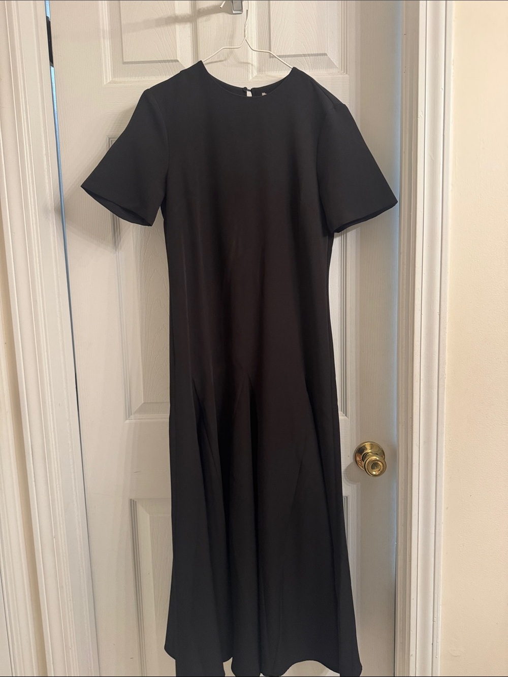 H&M Collection Classic Black Short-Sleeve Midi Dress